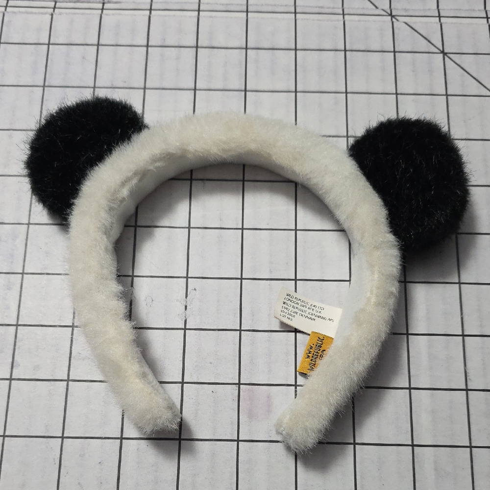 Wild Republic 10" Panda Ears Headband, Gently Preloved